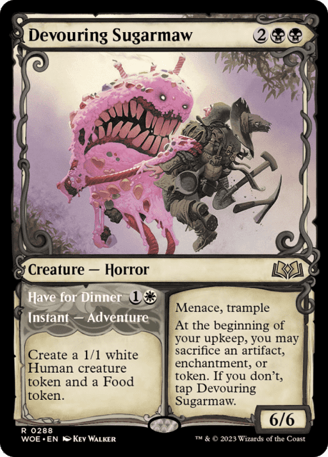Devouring Sugarmaw // Have for Dinner (288) — Wilds of Eldraine
