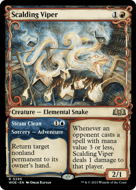 Scalding Viper // Steam Clean (295) — Wilds of Eldraine