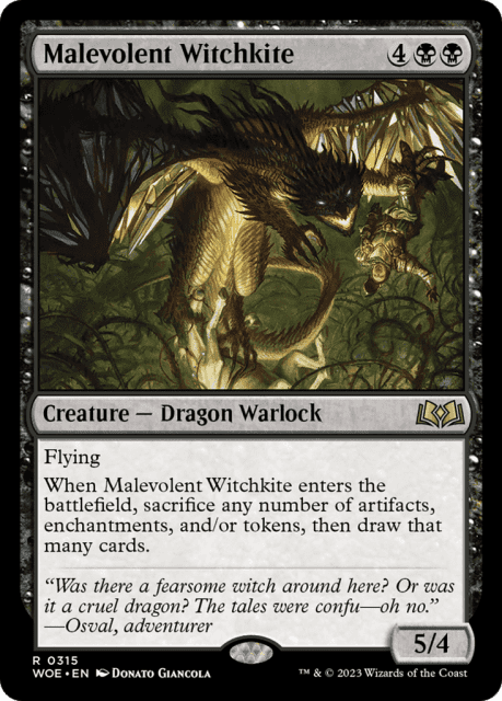 Malevolent Witchkite (315) — Wilds of Eldraine