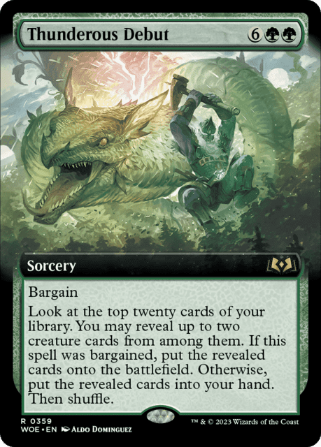 Thunderous Debut (359) — Wilds of Eldraine