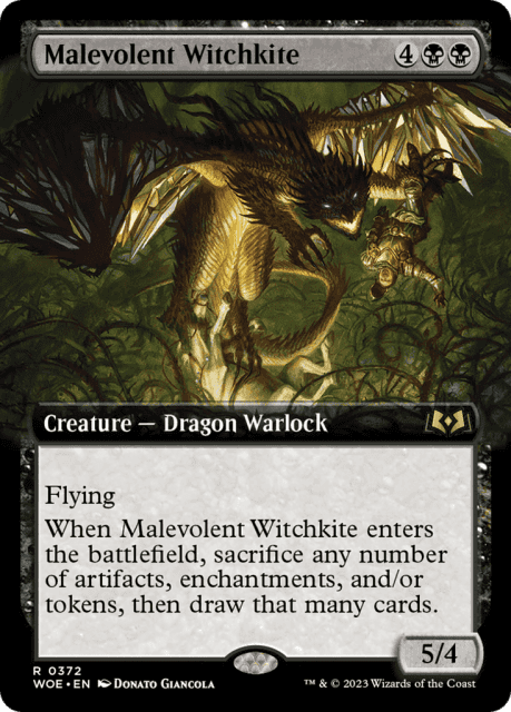 Malevolent Witchkite (372) — Wilds of Eldraine