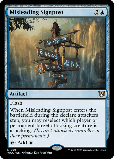 Misleading Signpost (11) — Wilds of Eldraine Commander