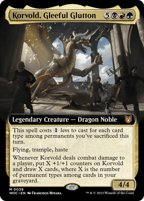 Korvold, Gleeful Glutton (38) — Wilds of Eldraine Commander