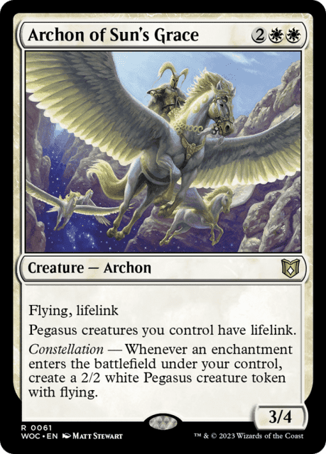 Archon of Sun's Grace (61) — Wilds of Eldraine Commander