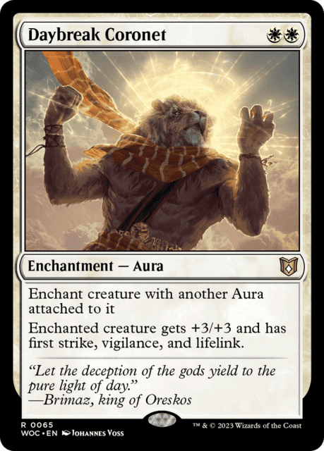 Daybreak Coronet (65) — Wilds of Eldraine Commander