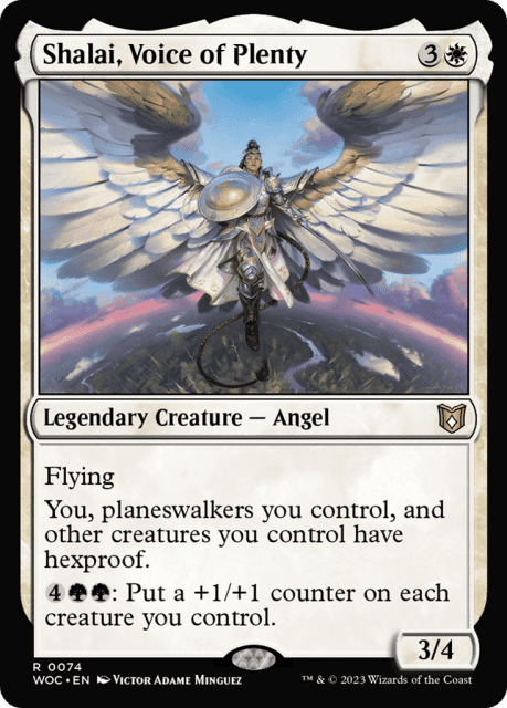 Shalai, Voice of Plenty (74) — Wilds of Eldraine Commander