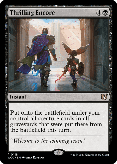 Thrilling Encore (118) — Wilds of Eldraine Commander
