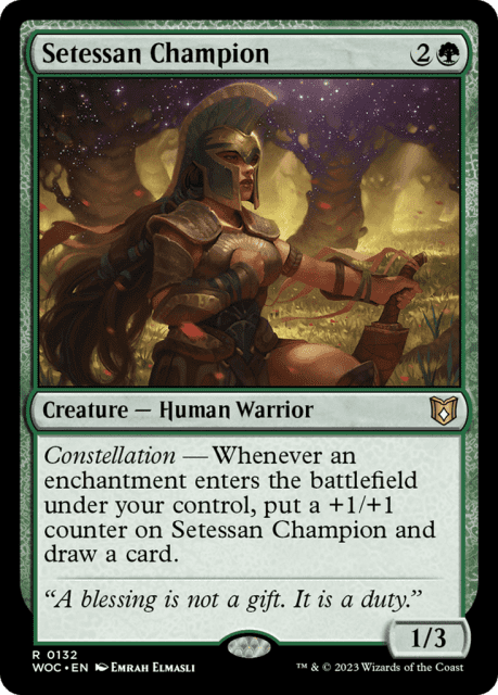 Setessan Champion (132) — Wilds of Eldraine Commander