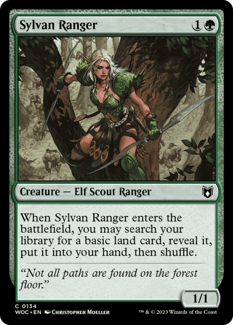 Sylvan Ranger (134) — Wilds of Eldraine Commander