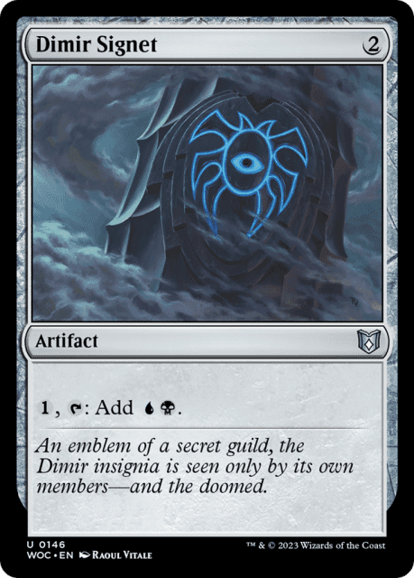 Dimir Signet (146) — Wilds of Eldraine Commander