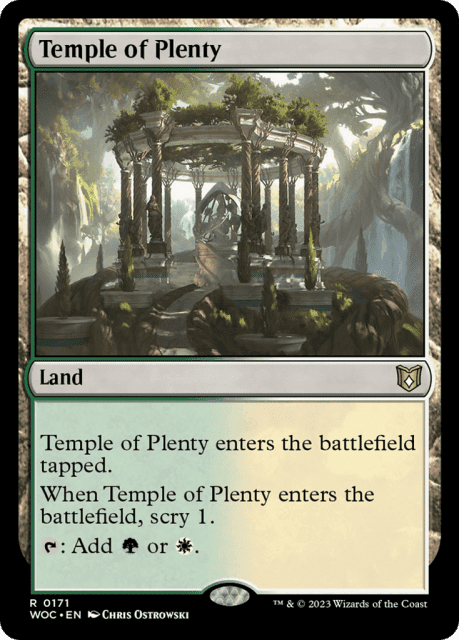 Temple of Plenty (171) — Wilds of Eldraine Commander