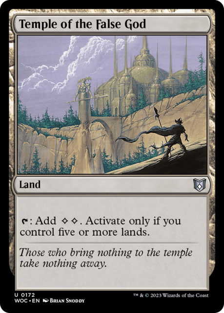 Temple of the False God (172) — Wilds of Eldraine Commander
