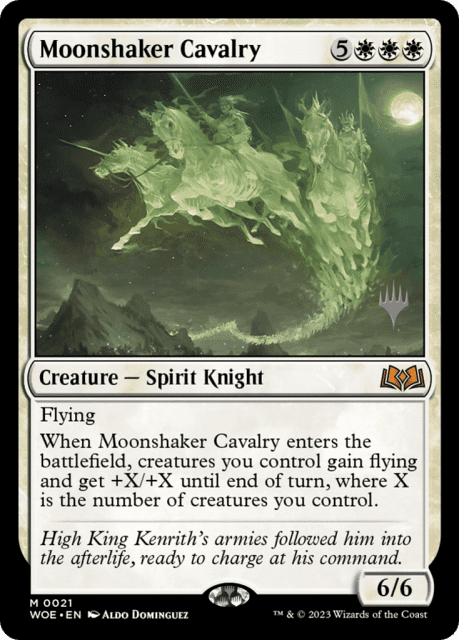 Moonshaker Cavalry (21) — Wilds of Eldraine Promos