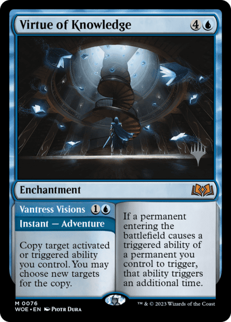 Virtue of Knowledge // Vantress Visions (76) — Wilds of Eldraine Promos