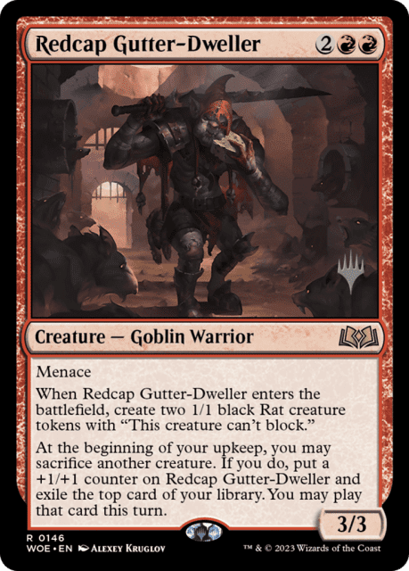 Redcap Gutter-Dweller (146) — Wilds of Eldraine Promos