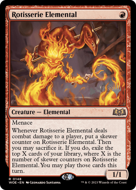 Rotisserie Elemental (148) — Wilds of Eldraine Promos