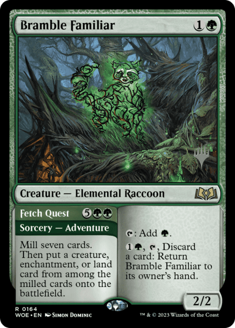 Bramble Familiar // Fetch Quest (164) — Wilds of Eldraine Promos