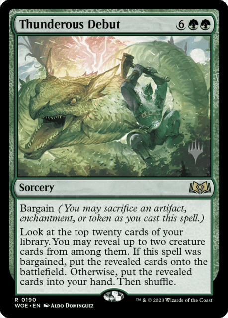 Thunderous Debut (190) — Wilds of Eldraine Promos