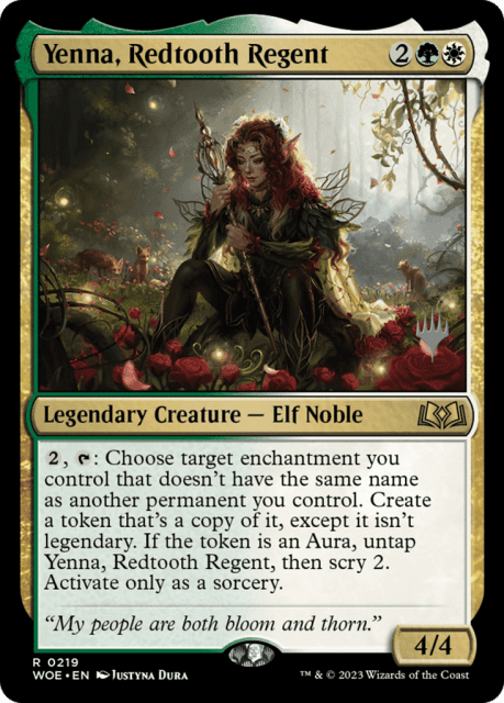 Yenna, Redtooth Regent (219) — Wilds of Eldraine Promos