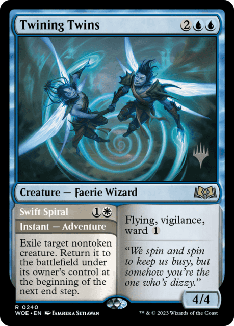 Twining Twins // Swift Spiral (240) — Wilds of Eldraine Promos