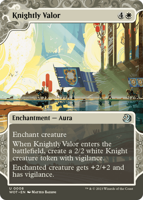 Knightly Valor (8) — Wilds of Eldraine: Enchanting Tales