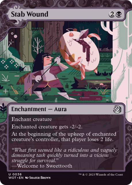 Stab Wound (36) — Wilds of Eldraine: Enchanting Tales