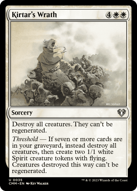 Kirtar's Wrath (35) — Commander Masters