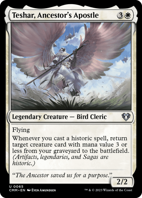 Teshar, Ancestor's Apostle (65) — Commander Masters