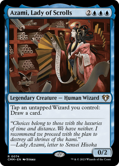 Azami, Lady of Scrolls (74) — Commander Masters