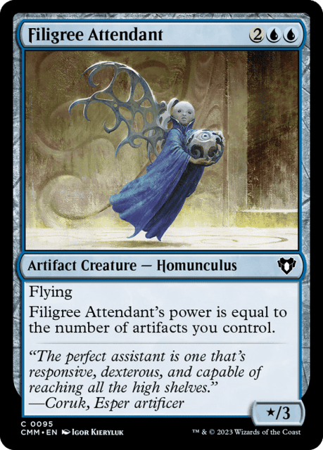 Filigree Attendant (95) — Commander Masters
