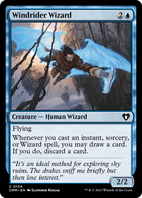 Windrider Wizard (134) — Commander Masters