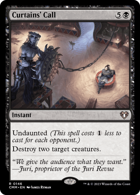Curtains' Call (146) — Commander Masters