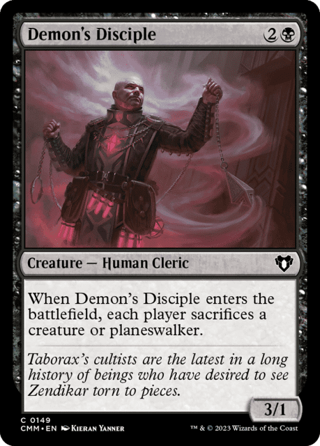 Demon's Disciple (149) — Commander Masters
