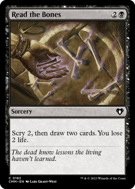 Read the Bones (182) — Commander Masters