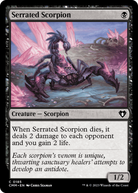 Serrated Scorpion (185) — Commander Masters