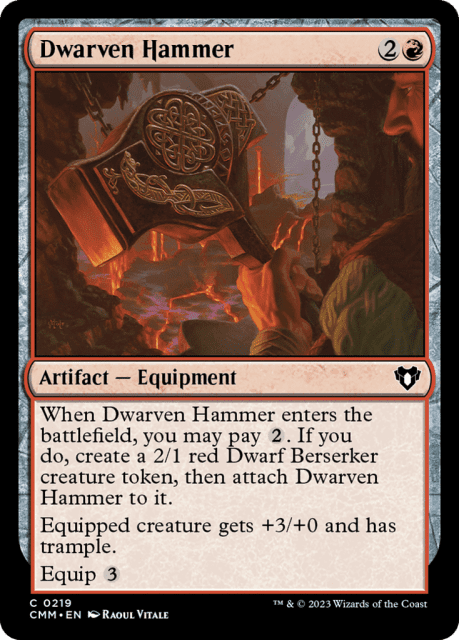 Dwarven Hammer (219) — Commander Masters