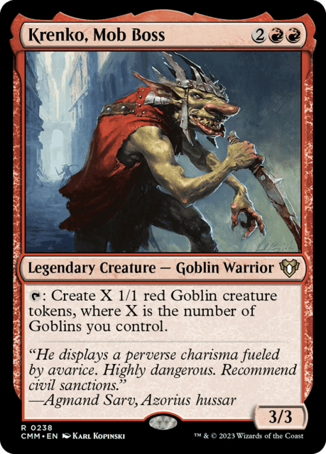 Krenko, Mob Boss (238) — Commander Masters
