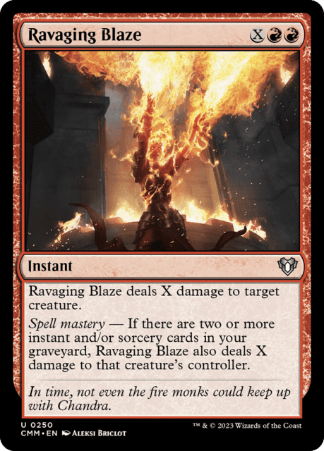 Ravaging Blaze (250) — Commander Masters