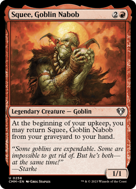 Squee, Goblin Nabob (258) — Commander Masters