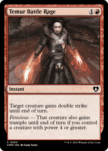 Temur Battle Rage (264) — Commander Masters
