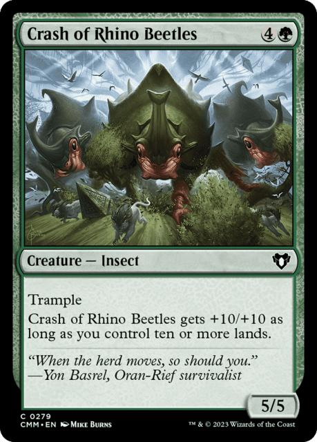 Crash of Rhino Beetles (279) — Commander Masters
