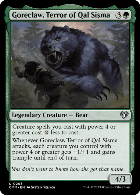 Goreclaw, Terror of Qal Sisma (293) — Commander Masters