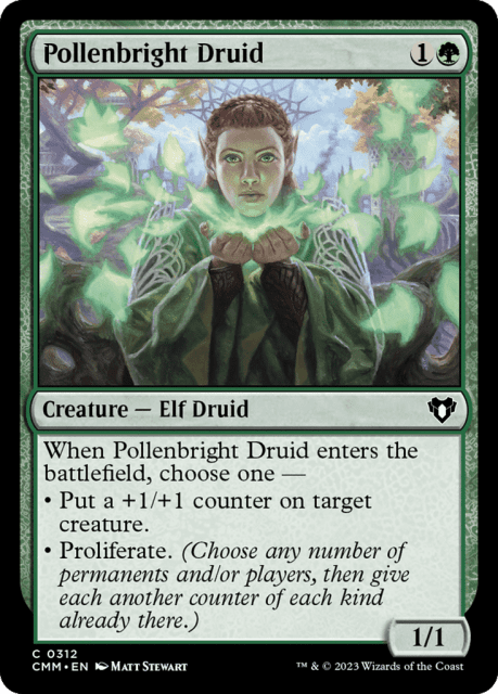 Pollenbright Druid (312) — Commander Masters