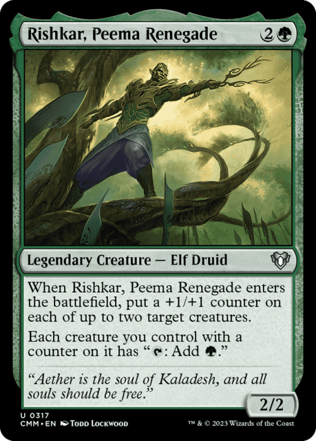 Rishkar, Peema Renegade (317) — Commander Masters