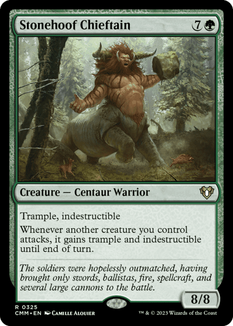 Stonehoof Chieftain (325) — Commander Masters
