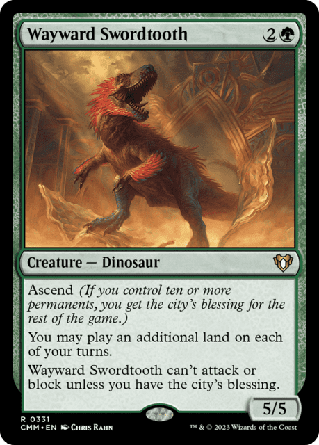Wayward Swordtooth (331) — Commander Masters
