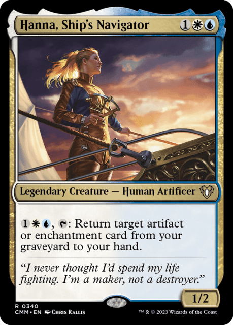 Hanna, Ship's Navigator (340) — Commander Masters
