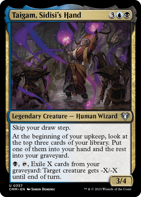 Taigam, Sidisi's Hand (357) — Commander Masters