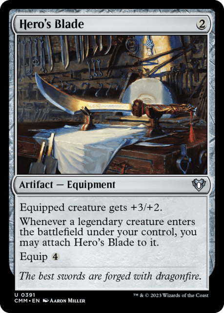 Hero's Blade (391) — Commander Masters