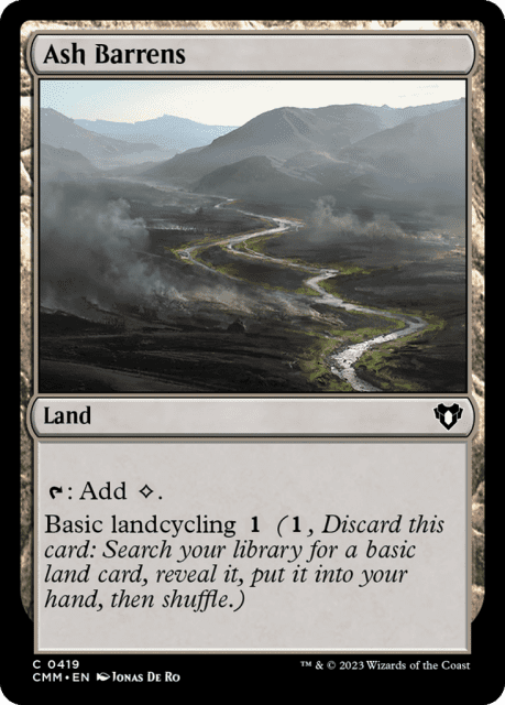 Ash Barrens (419) — Commander Masters